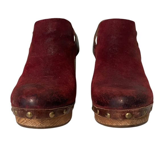 Kork-Ease Rosalind Suede Buckle Chunky Platform Heel Clog Size 6 - Picture 3 of 10